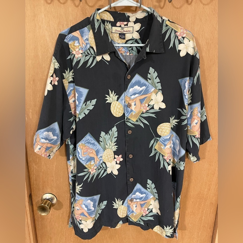 TOMMY BAHAMA-Silk Camp Shirt